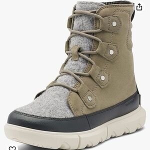 Sorel Women's Sorel Explorer II Joan Felt Waterproof Boot - gray  size 7.5